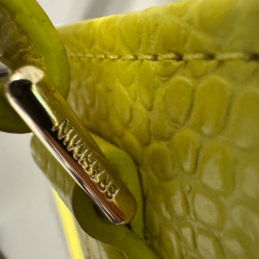 Brahmin Medium Arno In Key Lime Euc - image 5